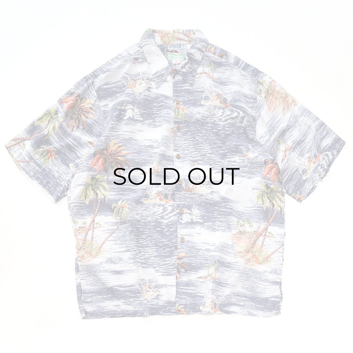画像1: 80's reyn spooner RAYON ALL OVER PATTERN S/S HAWAIIAN SHIRT (1)