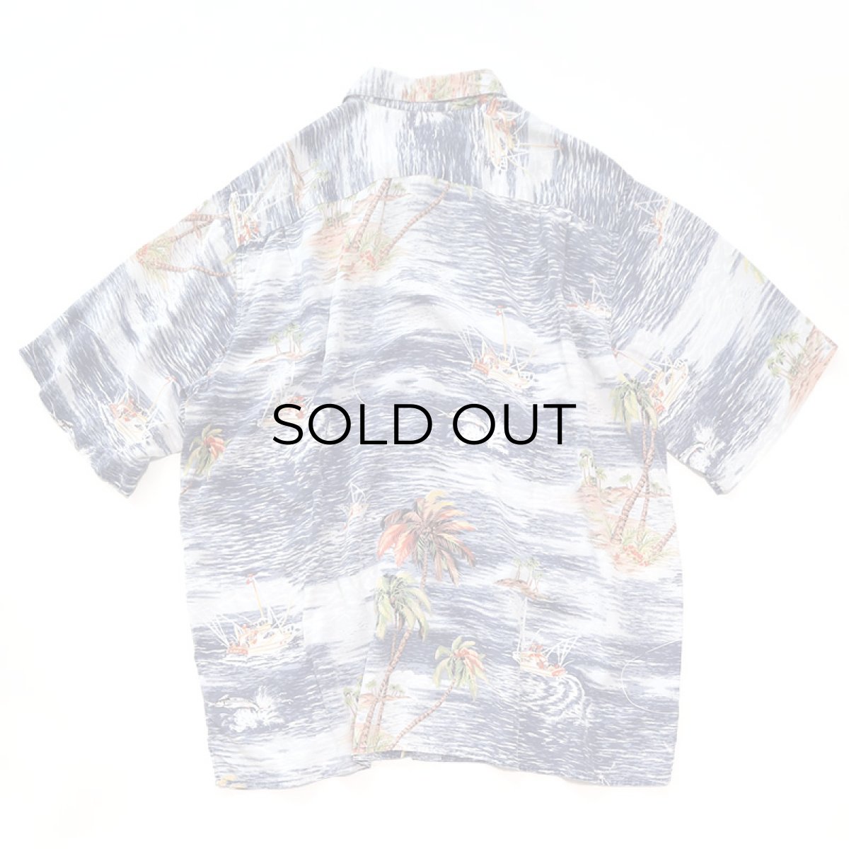 画像2: 80's reyn spooner RAYON ALL OVER PATTERN S/S HAWAIIAN SHIRT (2)