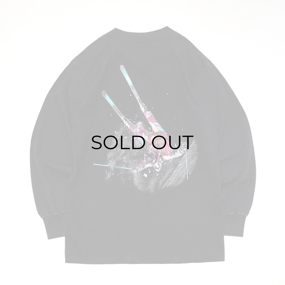 画像2: 〜90's ONEITA COTTON W-PRINT L/S TEE "BRECKENRIDGE" (2)