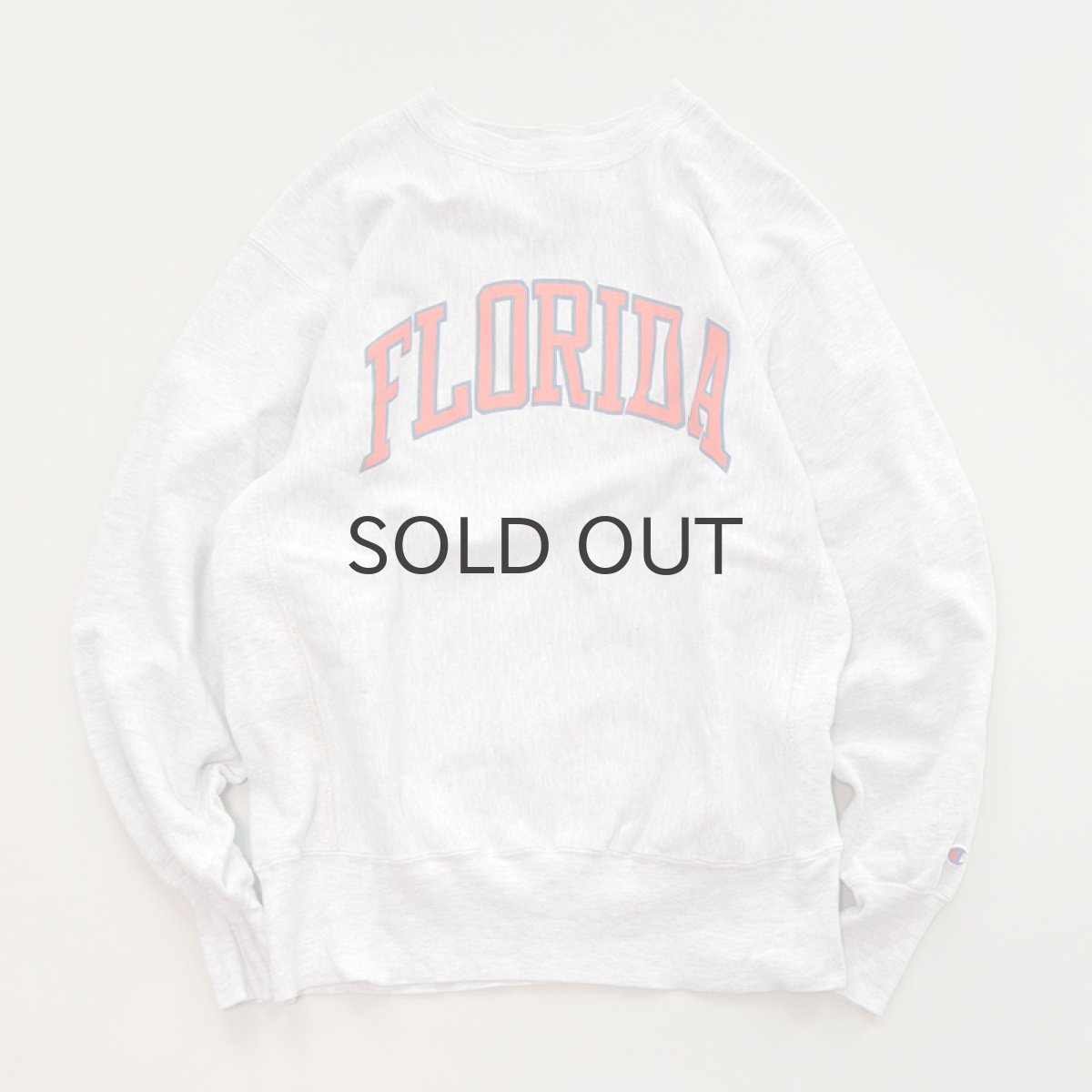 画像1: 90's Champion REVERSE WEAVE PRINT CREW NECK SWEAT "FLORIDA" (1)