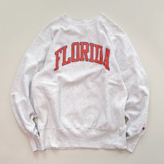 画像1: 90's Champion REVERSE WEAVE PRINT CREW NECK SWEAT "FLORIDA" (1)