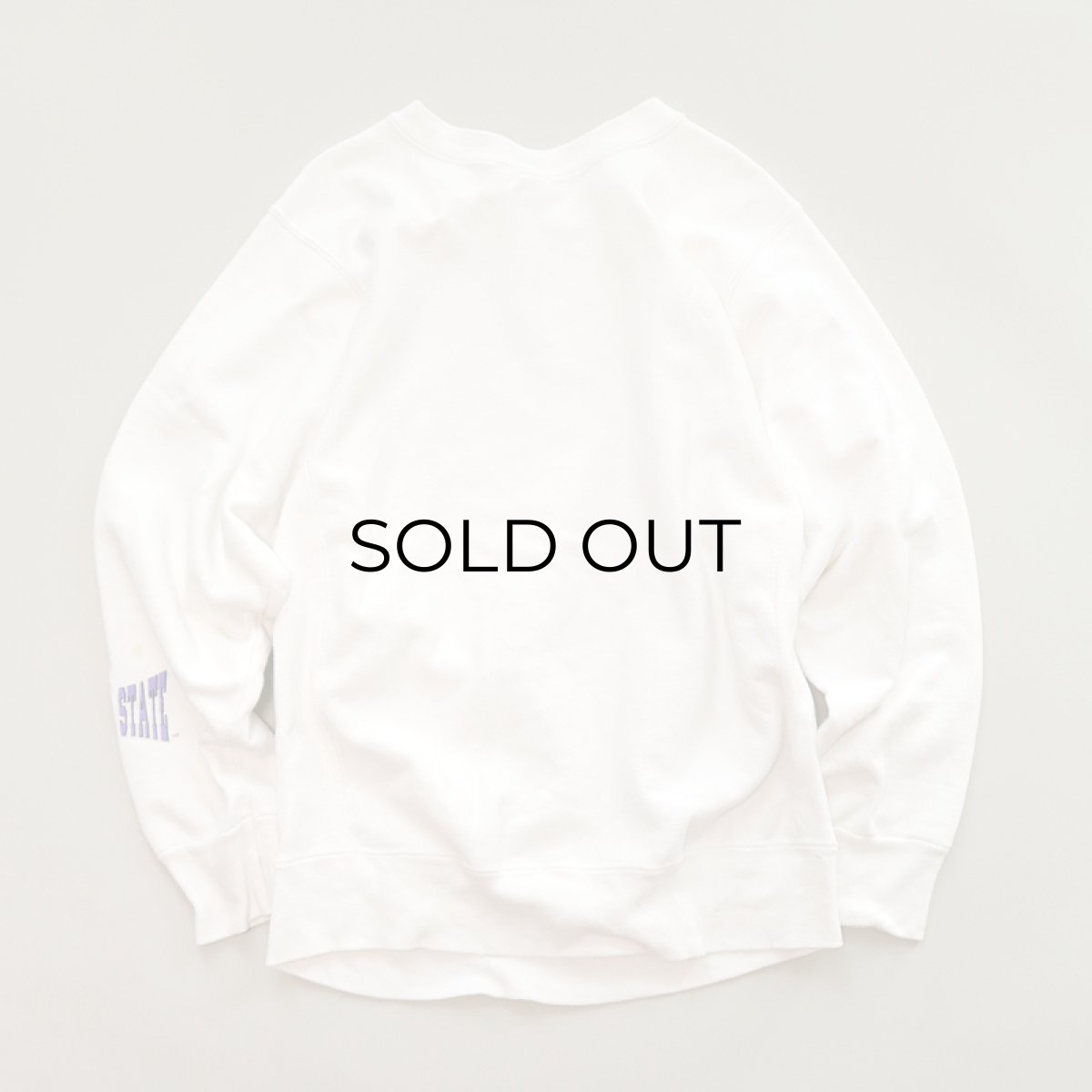 画像2: 80's-90's Hanes REVERSE WEAVE style PRINT CREW NECK SWEAT "KANSAS STATE" (2)