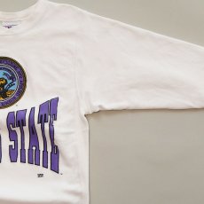 画像3: 80's-90's Hanes REVERSE WEAVE style PRINT CREW NECK SWEAT "KANSAS STATE" (3)