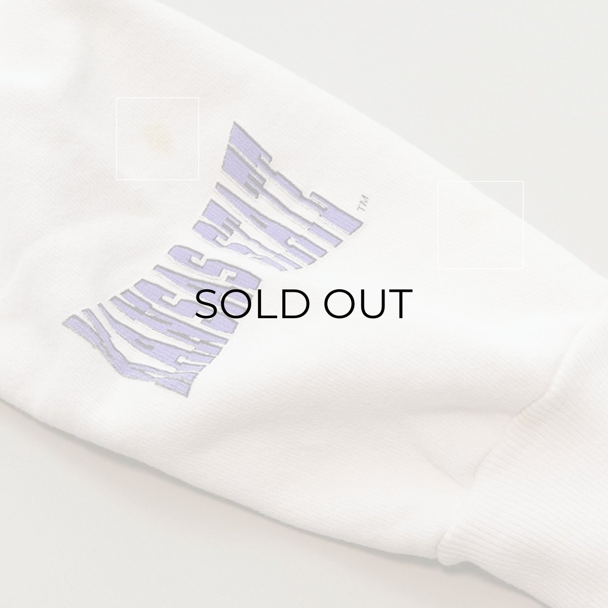 画像9: 80's-90's Hanes REVERSE WEAVE style PRINT CREW NECK SWEAT "KANSAS STATE" (9)