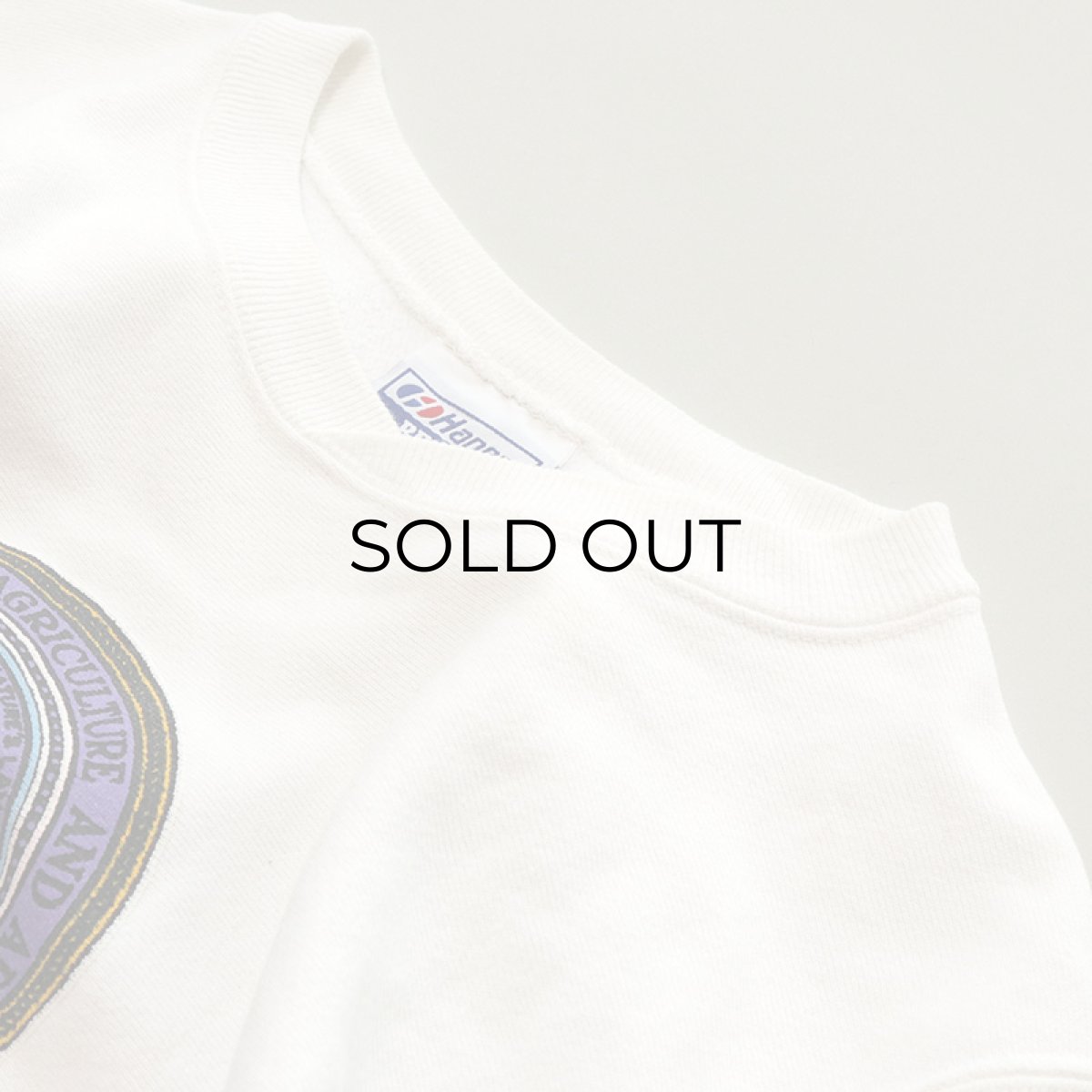 画像5: 80's-90's Hanes REVERSE WEAVE style PRINT CREW NECK SWEAT "KANSAS STATE" (5)