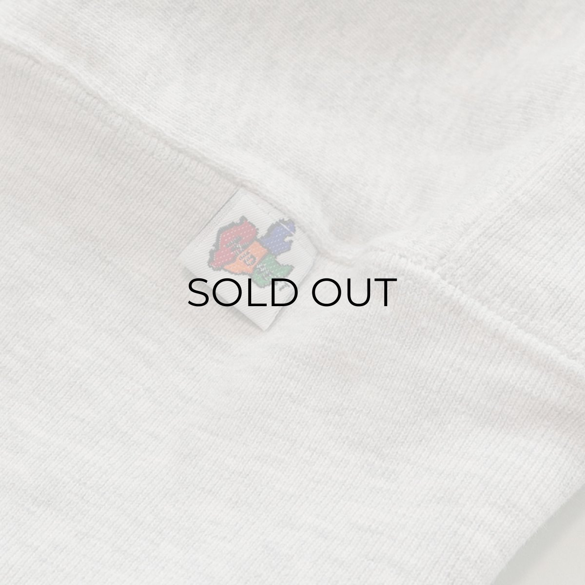 画像7: 〜90's Midwest Embroidery REVERSE WEAVE style EMBROIDERED CREW NECK SWEAT "J" (7)