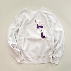 画像1: 〜90's RUGGED SWEATS REVERSE WEAVE style W-LETTERED CREW NECK SWEAT "TCU" (1)