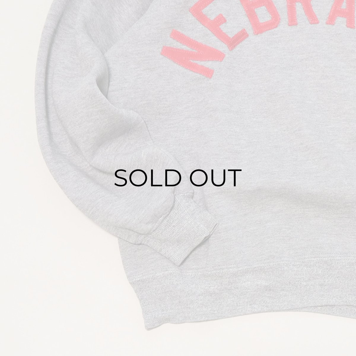 画像4: 〜70's UNKNOWN BRAND LETTERED CREW NECK SWEAT "NEBRASKA" (4)