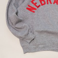 画像4: 〜70's UNKNOWN BRAND LETTERED CREW NECK SWEAT "NEBRASKA" (4)