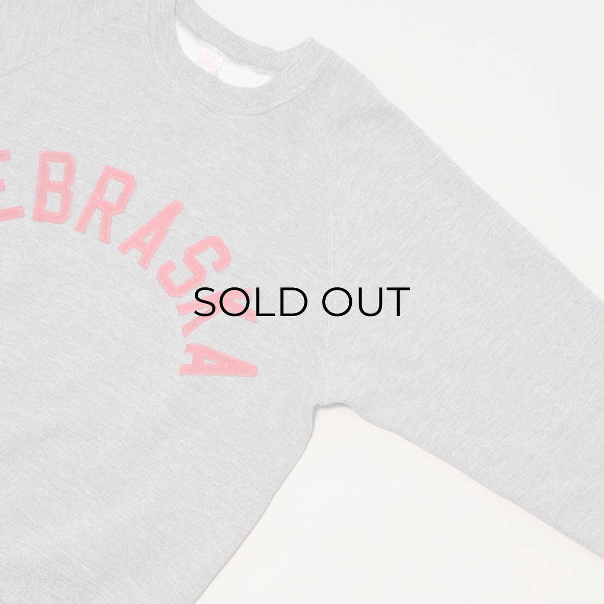 画像3: 〜70's UNKNOWN BRAND LETTERED CREW NECK SWEAT "NEBRASKA" (3)