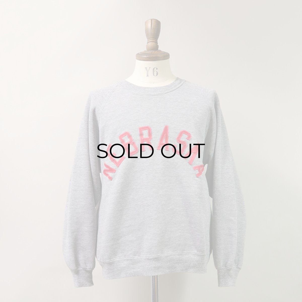 画像8: 〜70's UNKNOWN BRAND LETTERED CREW NECK SWEAT "NEBRASKA" (8)