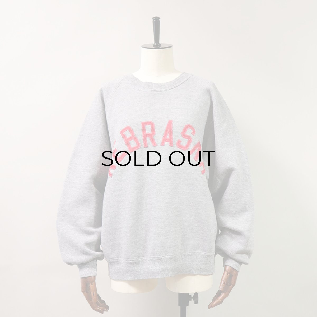 画像9: 〜70's UNKNOWN BRAND LETTERED CREW NECK SWEAT "NEBRASKA" (9)