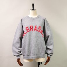 画像9: 〜70's UNKNOWN BRAND LETTERED CREW NECK SWEAT "NEBRASKA" (9)