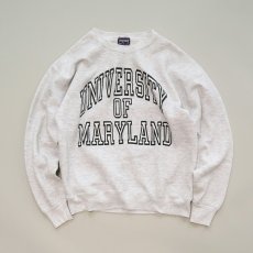 画像1: 〜90's JANSPORT PRINT CREW NECK SWEAT "UNIVERSITY OF MARYLAND" (1)