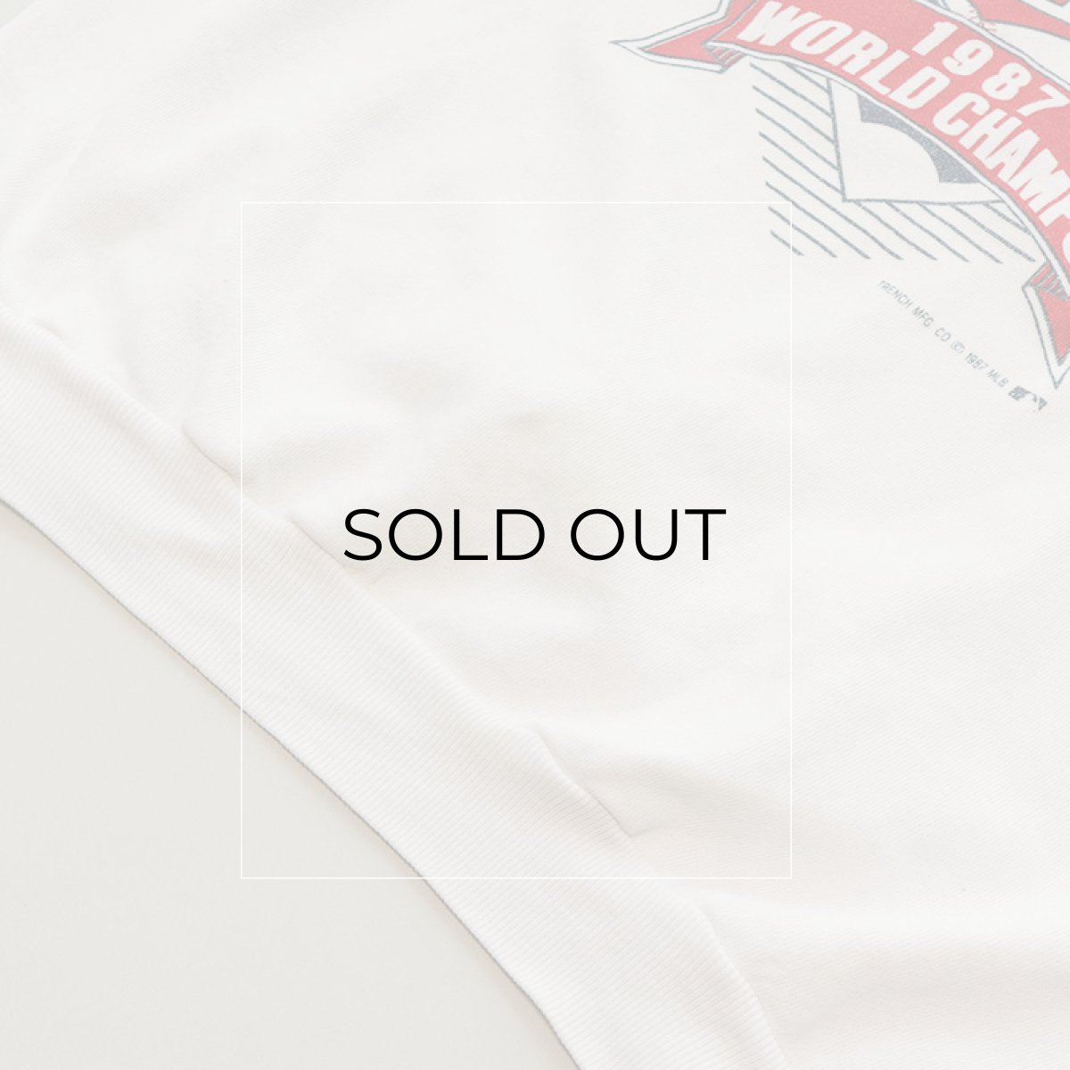 画像7: 80's TRENCH PRINT CREW NECK SWEAT "MINNESOTA Twins 1987 WORLD CHAMPS" (7)