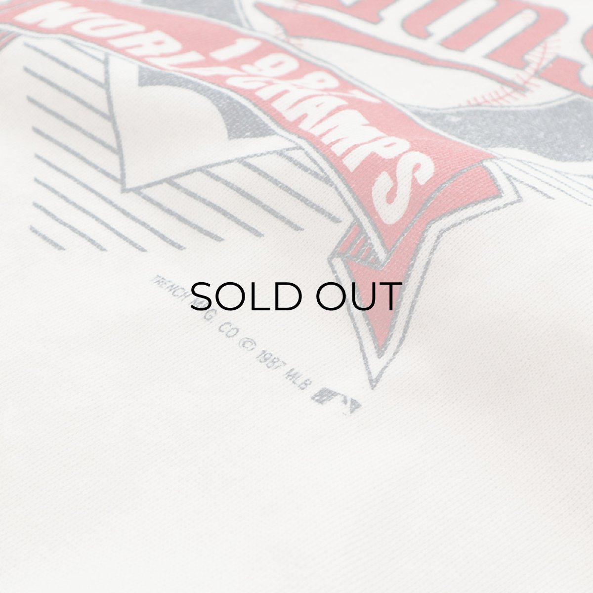 画像5: 80's TRENCH PRINT CREW NECK SWEAT "MINNESOTA Twins 1987 WORLD CHAMPS" (5)