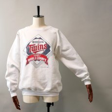 画像11: 80's TRENCH PRINT CREW NECK SWEAT "MINNESOTA Twins 1987 WORLD CHAMPS" (11)