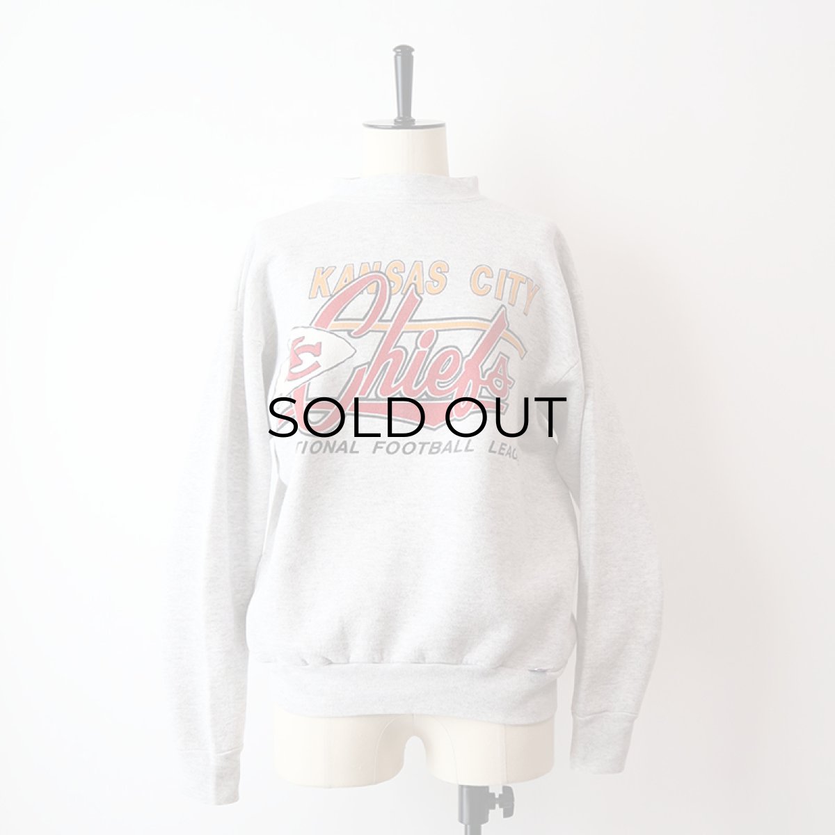 画像1: 80's LOGO 7 PRINT CREW NECK SWEAT "KANSAS CITY Chiefs" (1)