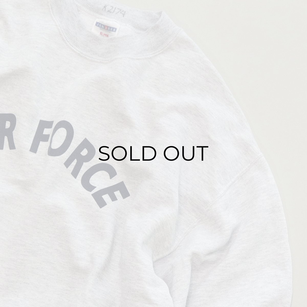 画像3: JERZEES PRINT CREW NECK SWEAT "AIR FORCE" (3)