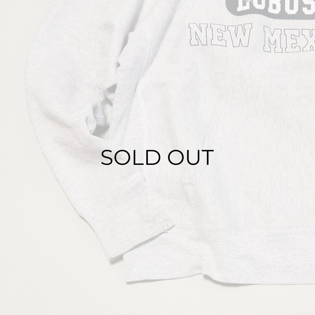 画像4: The Cotton Exchange REVERSE WEAVE style PRINT SWEAT PULLOVER PARKA "UNIVERSITY NEW MEXICO" (4)