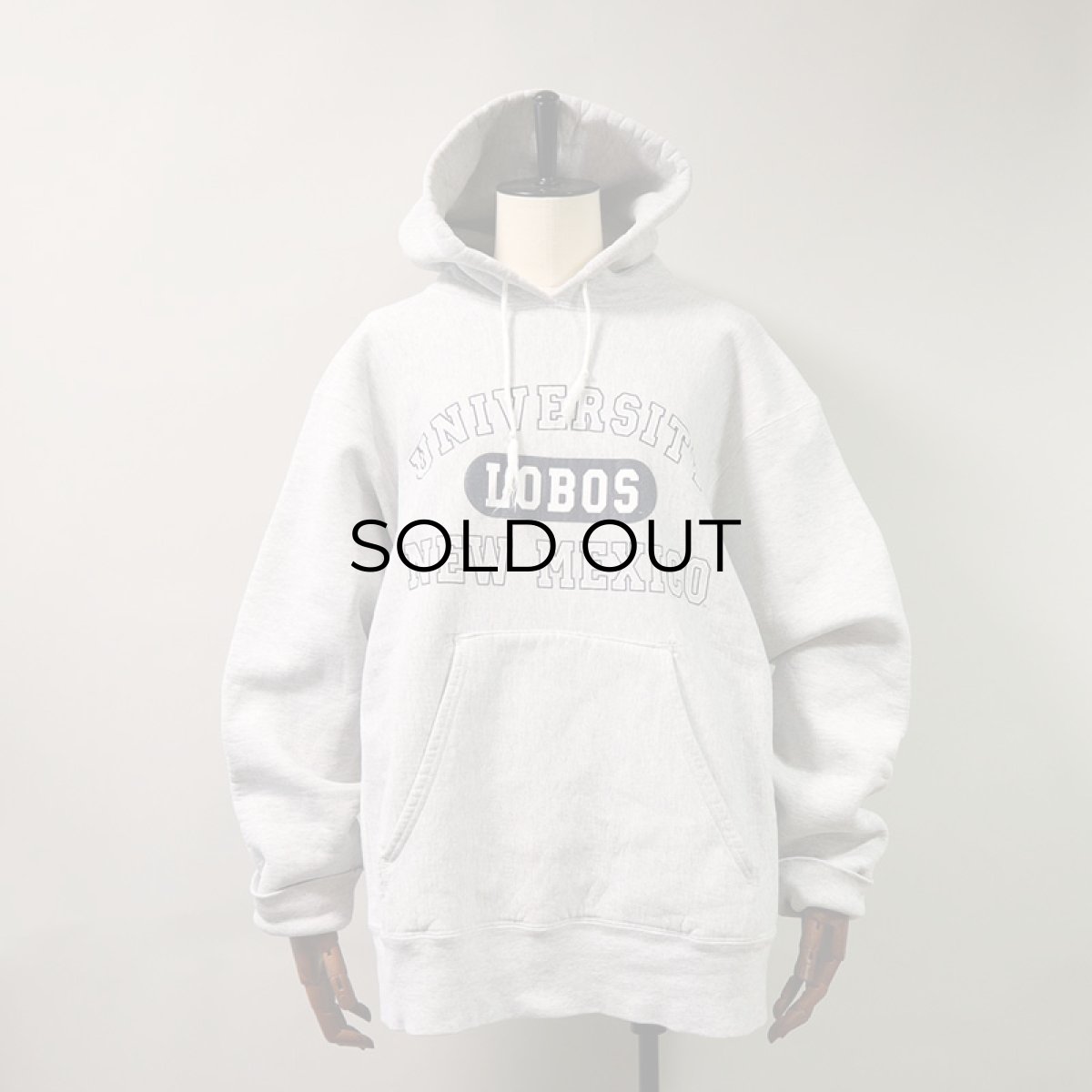 画像14: The Cotton Exchange REVERSE WEAVE style PRINT SWEAT PULLOVER PARKA "UNIVERSITY NEW MEXICO" (14)