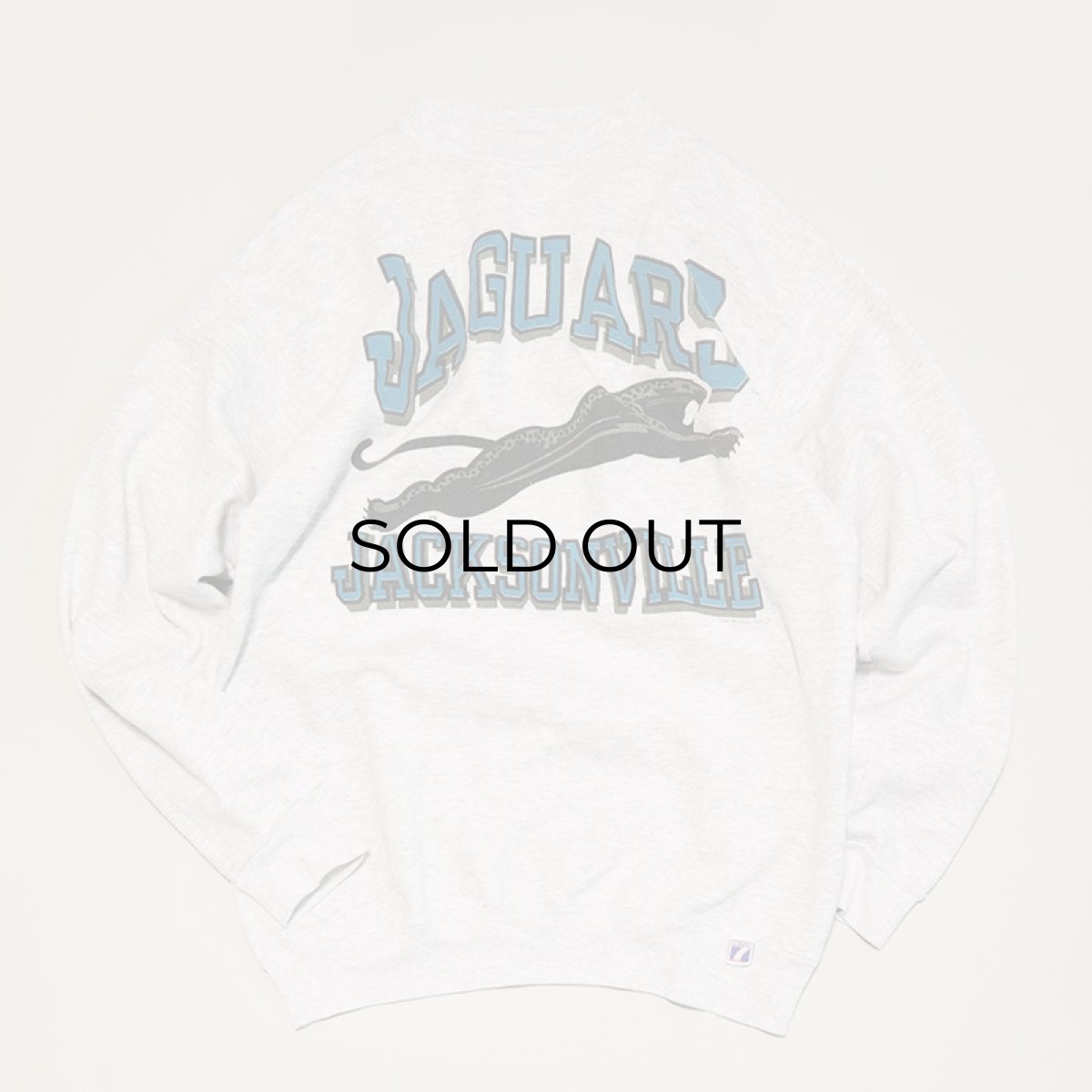 画像1: 90's LOGO 7 PRINT CREW NECK SWEAT "JAGUARS" (1)