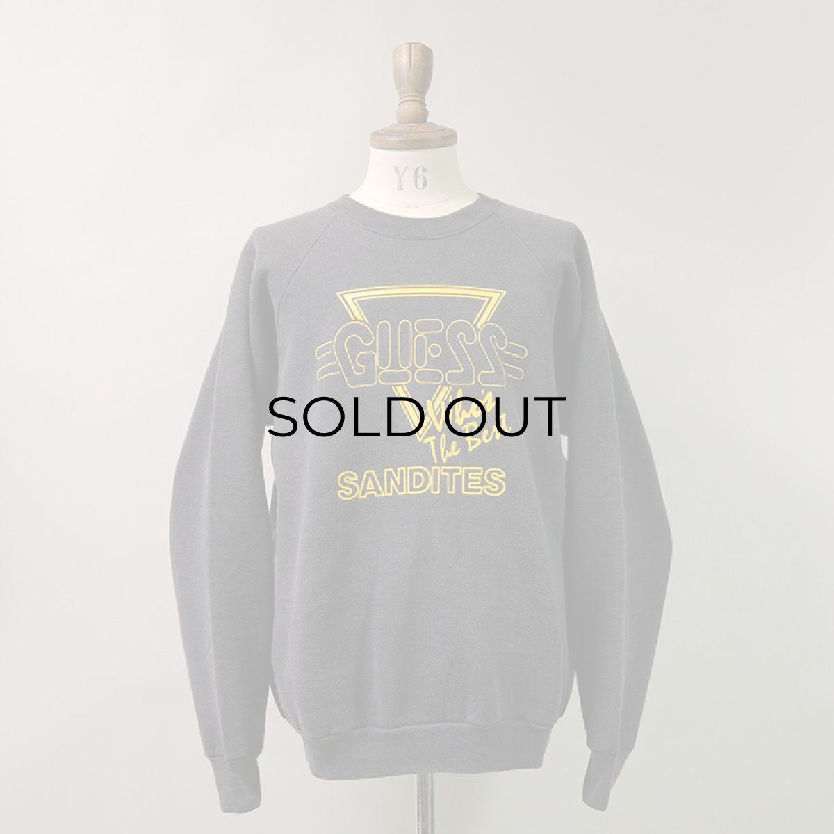 画像7: 80's-90's FRUIT OF THE LOOM PRINT CREW NECK SWEAT "GUESS" (7)