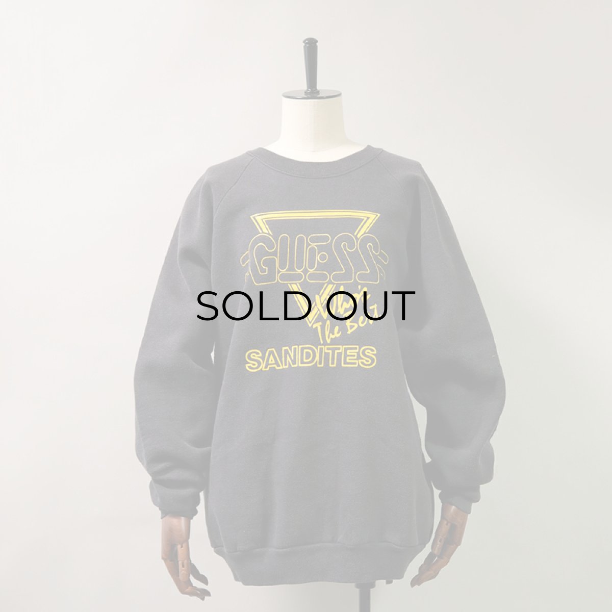 画像8: 80's-90's FRUIT OF THE LOOM PRINT CREW NECK SWEAT "GUESS" (8)