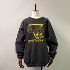 画像8: 80's-90's FRUIT OF THE LOOM PRINT CREW NECK SWEAT "GUESS" (8)