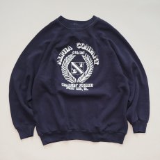 画像1: 80's sportswear PRINT CREW NECK SWEAT "ALPHA COMPANY 4th BN" (1)