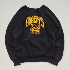 画像1: 80's Pannill PRINT CREW NECK SWEAT "BOBCATS" (1)