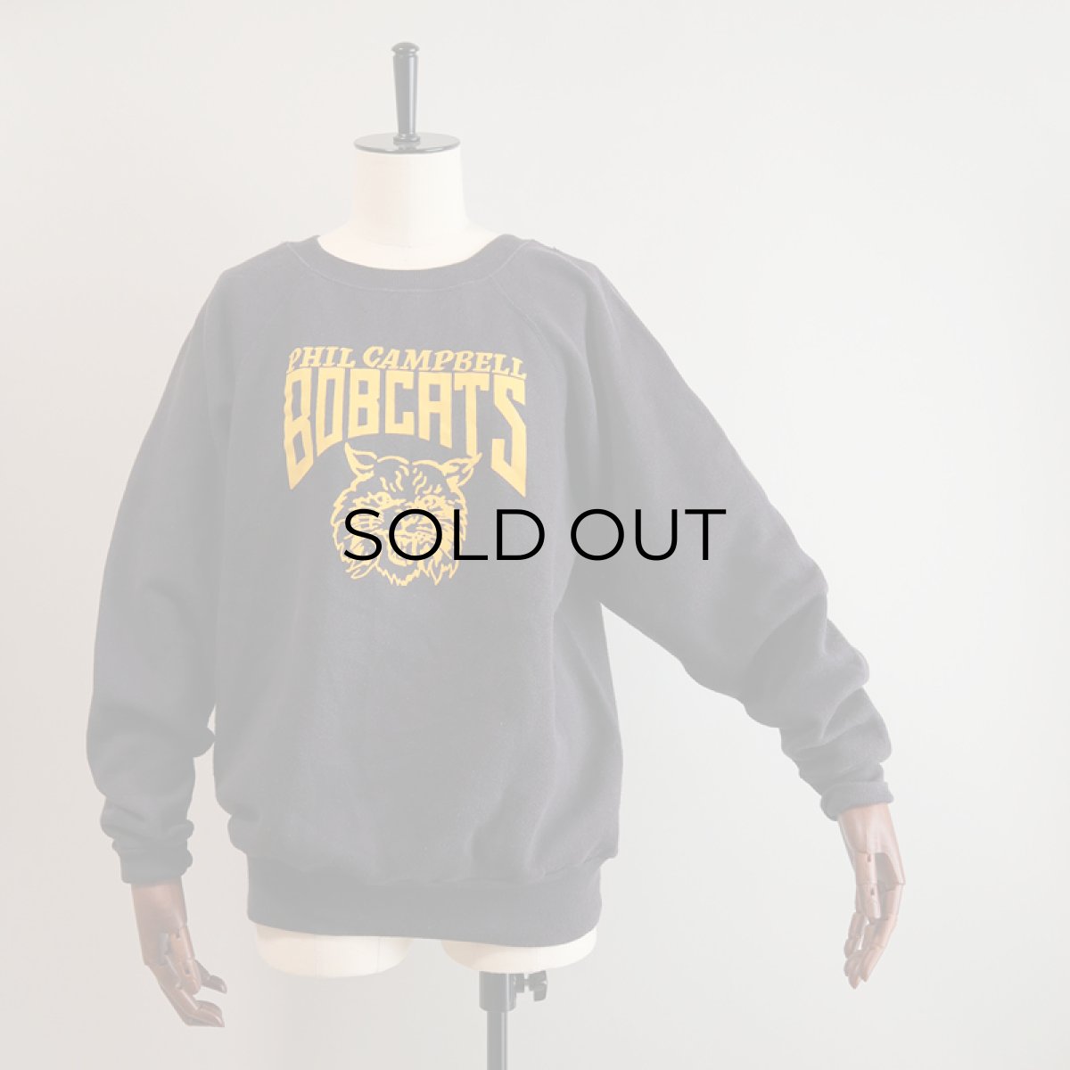 画像10: 80's Pannill PRINT CREW NECK SWEAT "BOBCATS" (10)