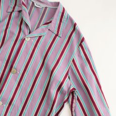 画像9: OLD Dceiklang COTTON STRIPE EURO PAJAMA SHIRT (9)