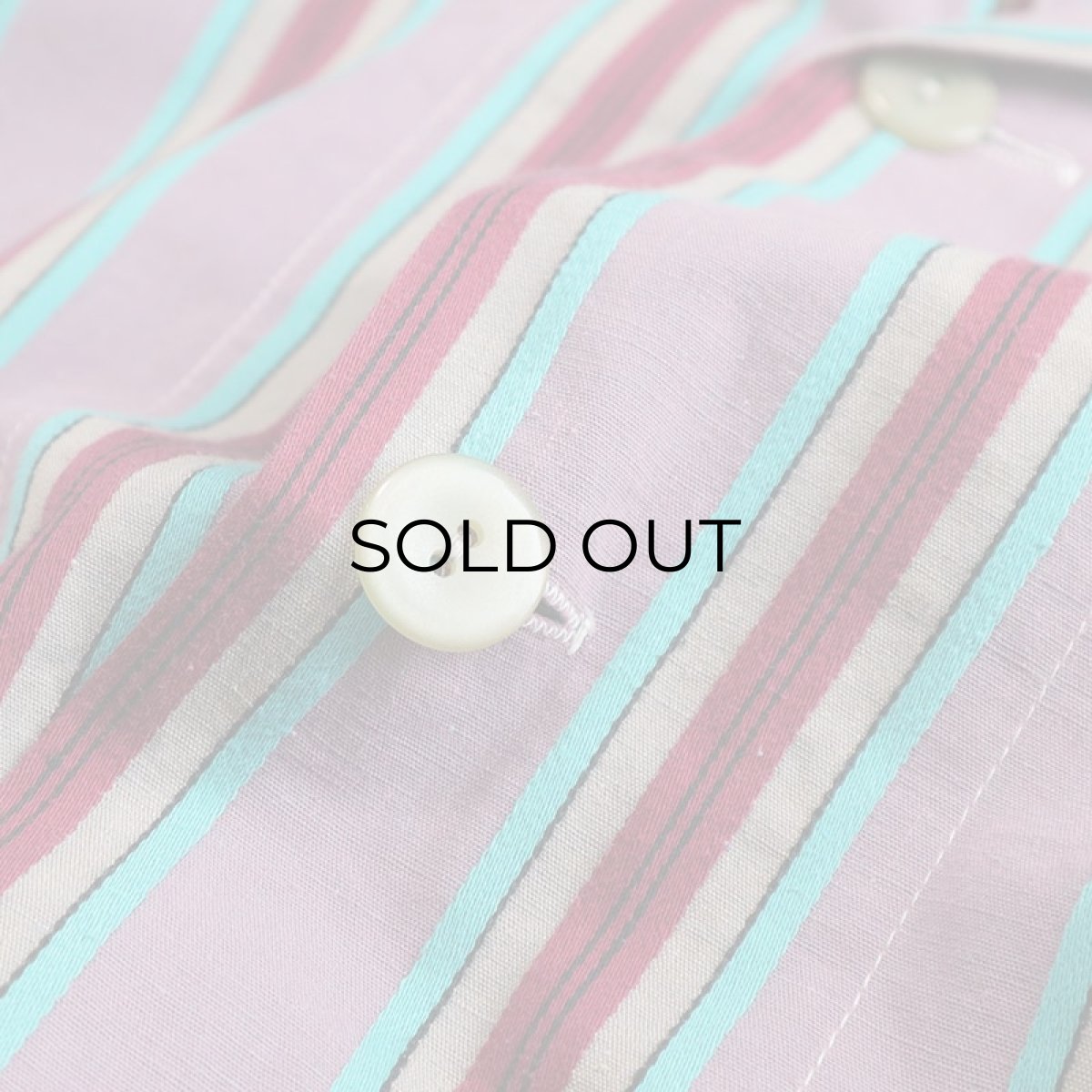 画像10: OLD Dceiklang COTTON STRIPE EURO PAJAMA SHIRT (10)