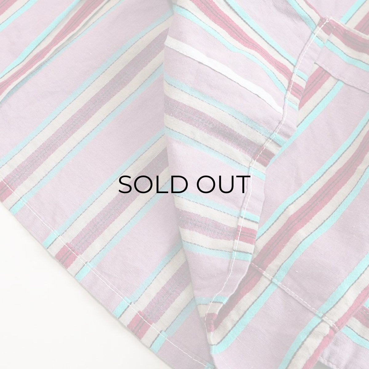 画像12: OLD Dceiklang COTTON STRIPE EURO PAJAMA SHIRT (12)