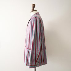 画像4: OLD Dceiklang COTTON STRIPE EURO PAJAMA SHIRT (4)