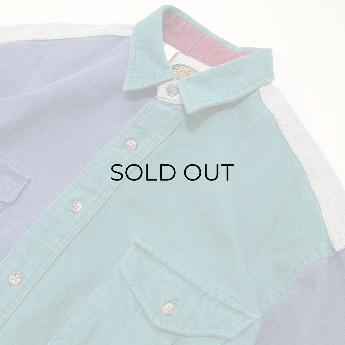 画像5: 〜90's Eddie Bauer COTTON CHAMOIS CLOTH CRAZY PATTERN SHIRT (5)