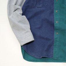 画像7: 〜90's Eddie Bauer COTTON CHAMOIS CLOTH CRAZY PATTERN SHIRT (7)