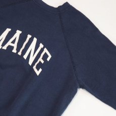 画像6: 80's Tultex PRINT CREW NECK SWEAT "MAINE" (6)