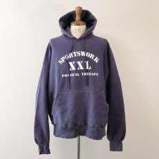 画像1: 〜90's Lee REVERSE WEAVE style PRINT SWEAT PULLOVER PARKA "SPORTSWORK" (1)