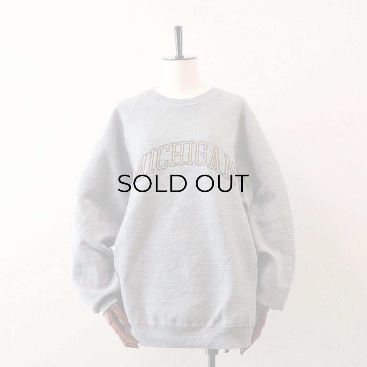 画像4: 70's UNKNOWN BRAND PRINT CREW NECK SWEAT "MICHIGAN" (4)