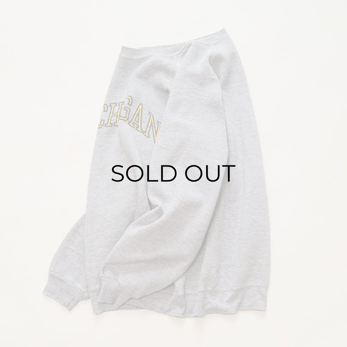 画像6: 70's UNKNOWN BRAND PRINT CREW NECK SWEAT "MICHIGAN" (6)