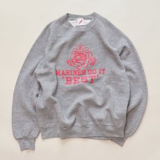 画像5: 80's JERZEES PRINT CREW NECK SWEAT "MARINES DO IT 'BEST'" (5)