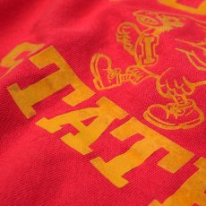 画像9: 〜80's ALTEX FLOCKY PRINT CREW NECK SWEAT "IOWA STATE" (9)