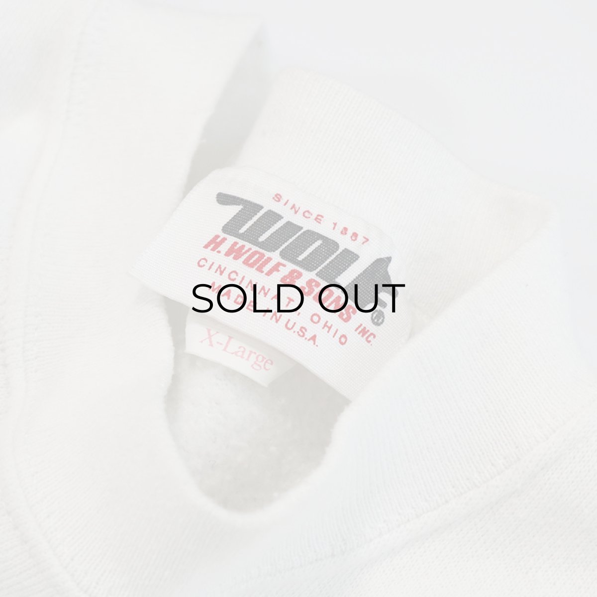 画像10: 〜90's WOLF PRINT CREW NECK SWEAT "GUS MACKER" (10)