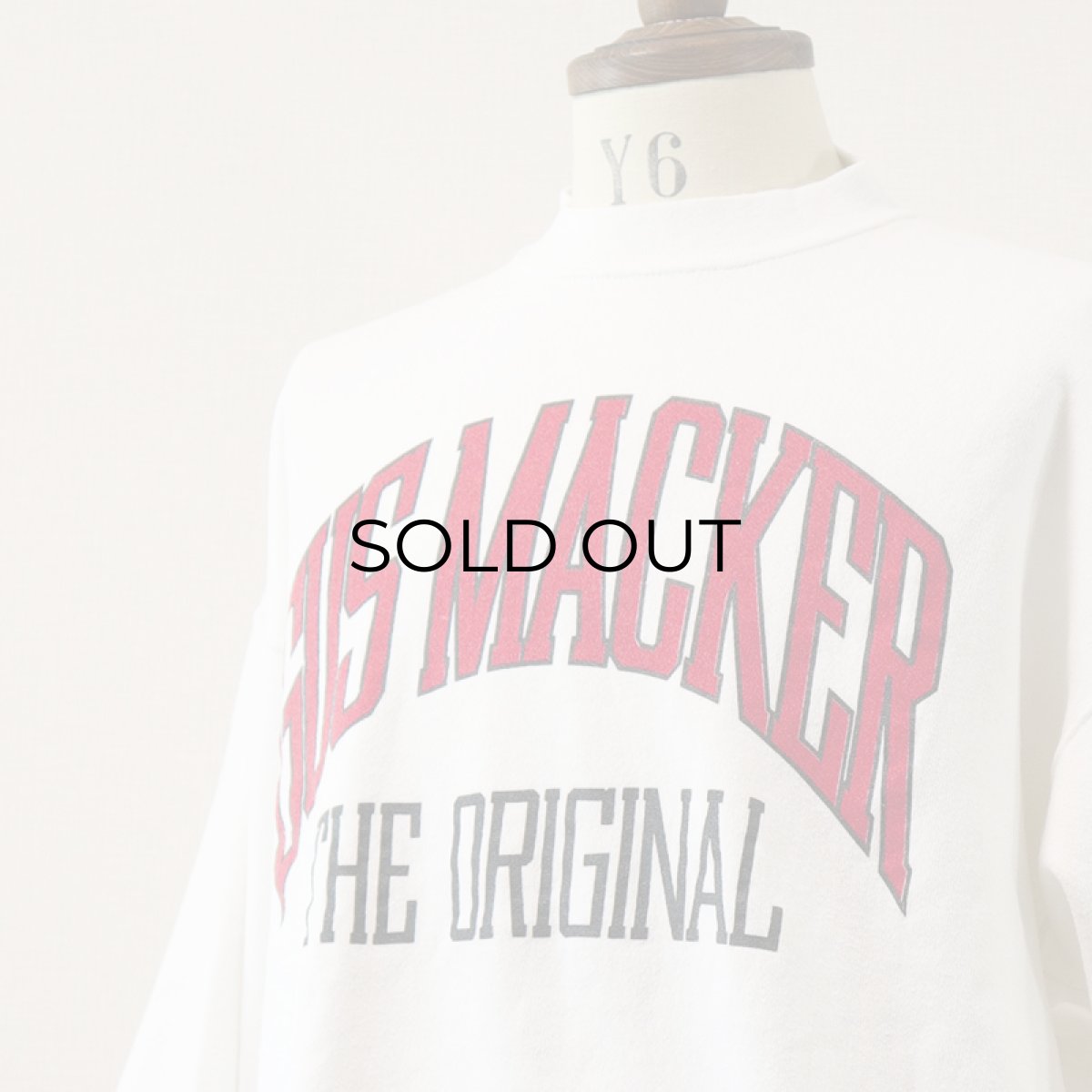 画像5: 〜90's WOLF PRINT CREW NECK SWEAT "GUS MACKER" (5)