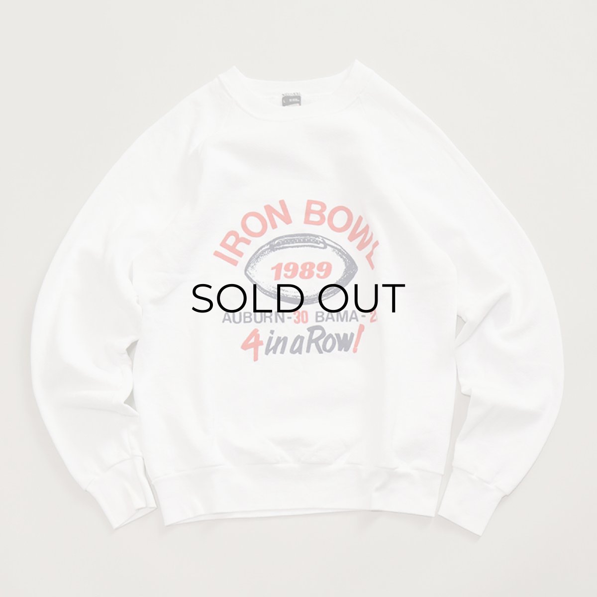 画像4: 80's SCREEN STARS PRINT CREW NECK SWEAT "IRON BOWL 1989" (4)