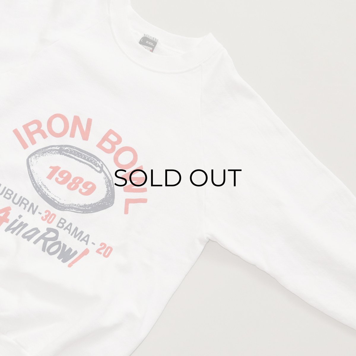 画像6: 80's SCREEN STARS PRINT CREW NECK SWEAT "IRON BOWL 1989" (6)