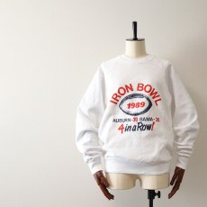 画像1: 80's SCREEN STARS PRINT CREW NECK SWEAT "IRON BOWL 1989" (1)