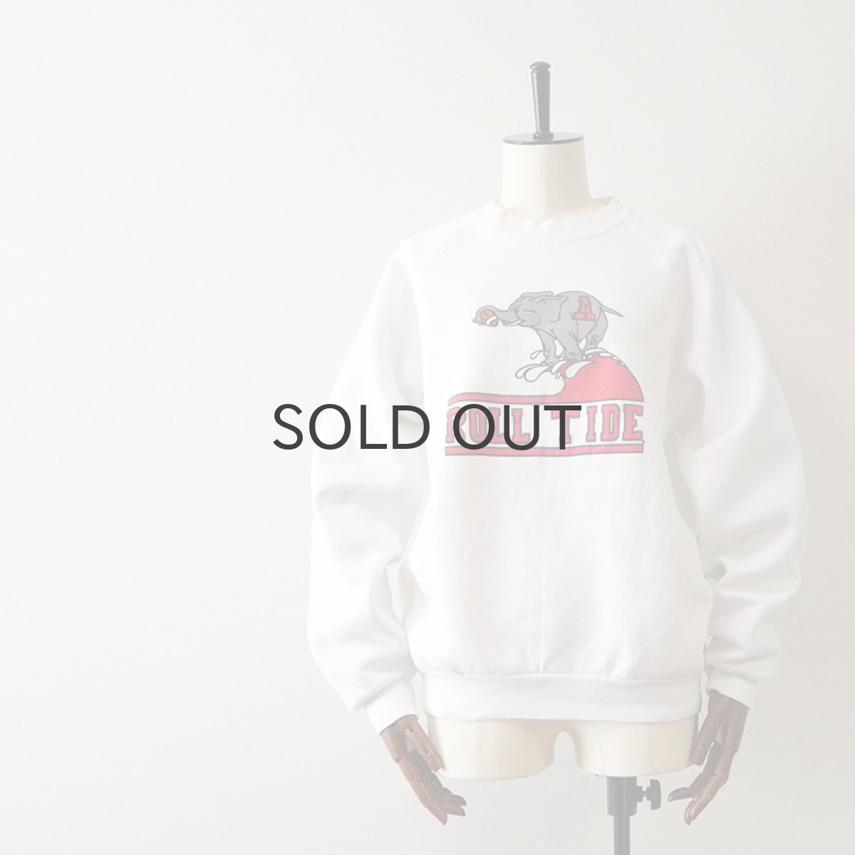 画像1: 80's FRUIT OF THE LOOM PRINT CREW NECK SWEAT "ROLL TIDE" (1)